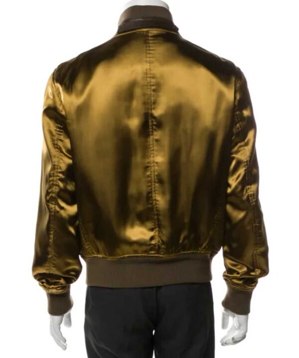 John Legend The Voice Olive Silk Bomber Jacket