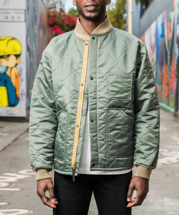A Working Man Levon Cade Green Quilted Jacket - Forever Jackets