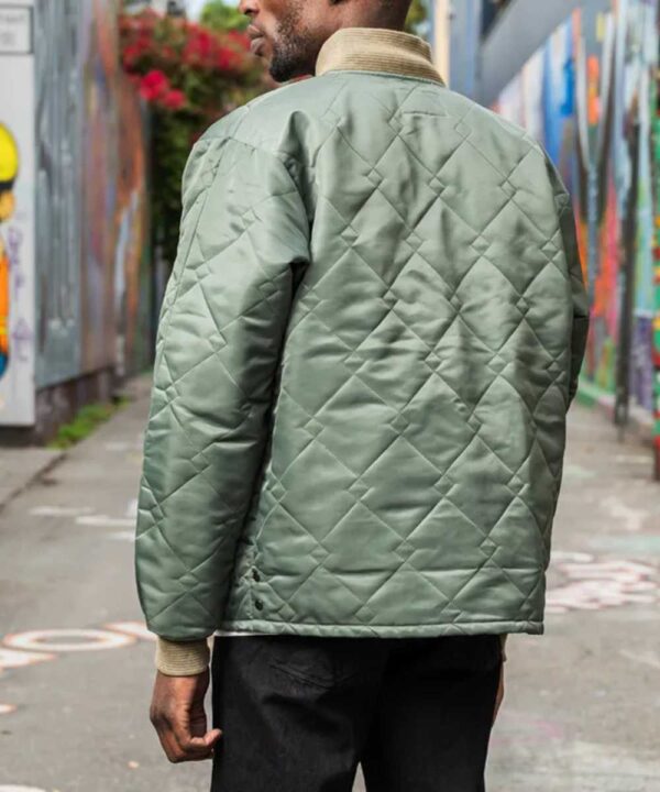 A Working Man Levon Cade Green Quilted Jacket - Forever Jackets