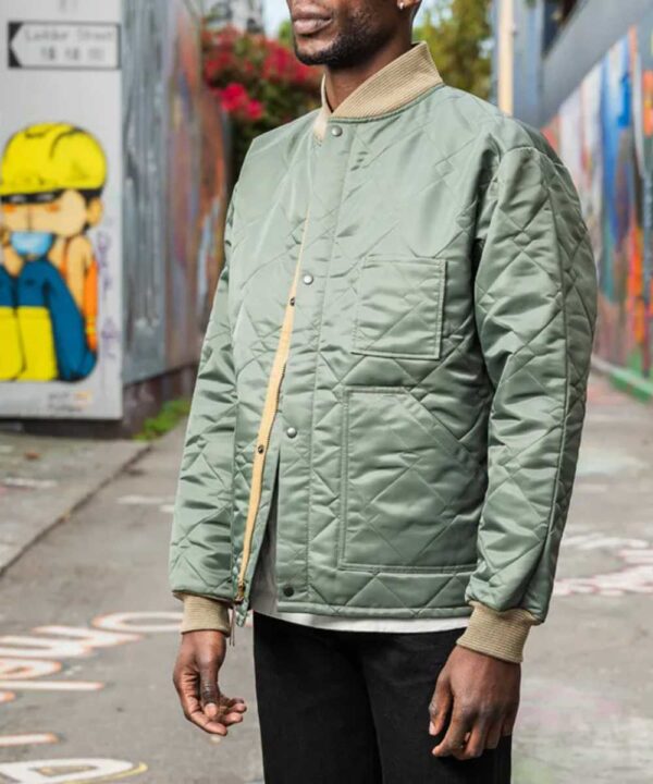 A Working Man Levon Cade Green Quilted Jacket - Forever Jackets