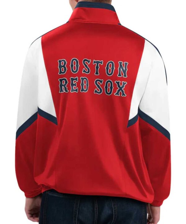 Boston Red Sox Lead Runner Red Full-Zip Jacket - Forever Jackets