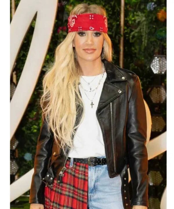 Carrie Underwood Guns N Roses Leather Jacket - Forever Jackets