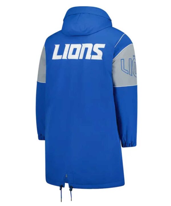 Detroit Lions Blue Dynasty Polyfill Stadium Full-Zip Jacket - Forever Jackets