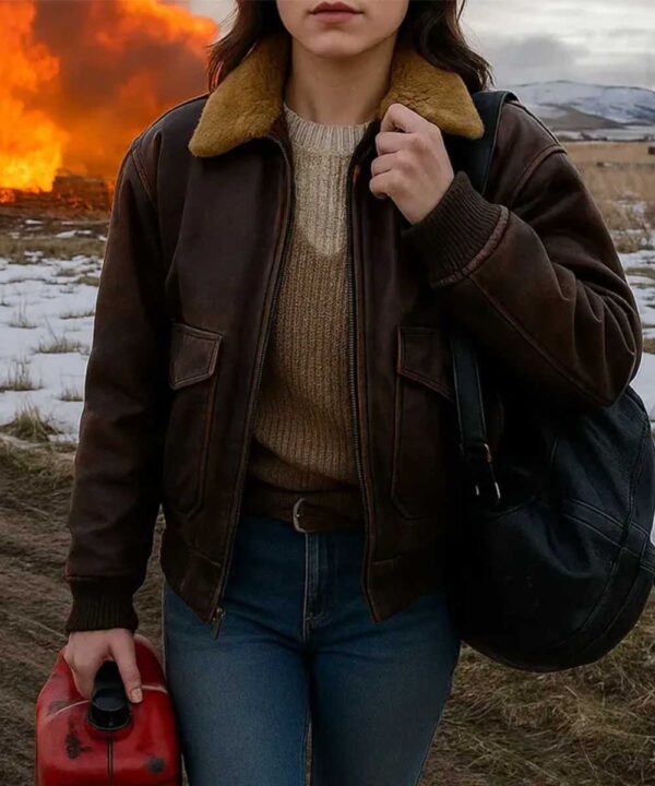Hurry Up Tomorrow Jenna Ortega Leather Jacket - Forever Jackets