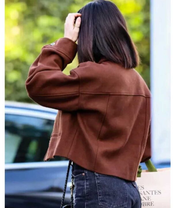 Lucy Hale Street Style Brown Wool Jacket - Forever Jackets