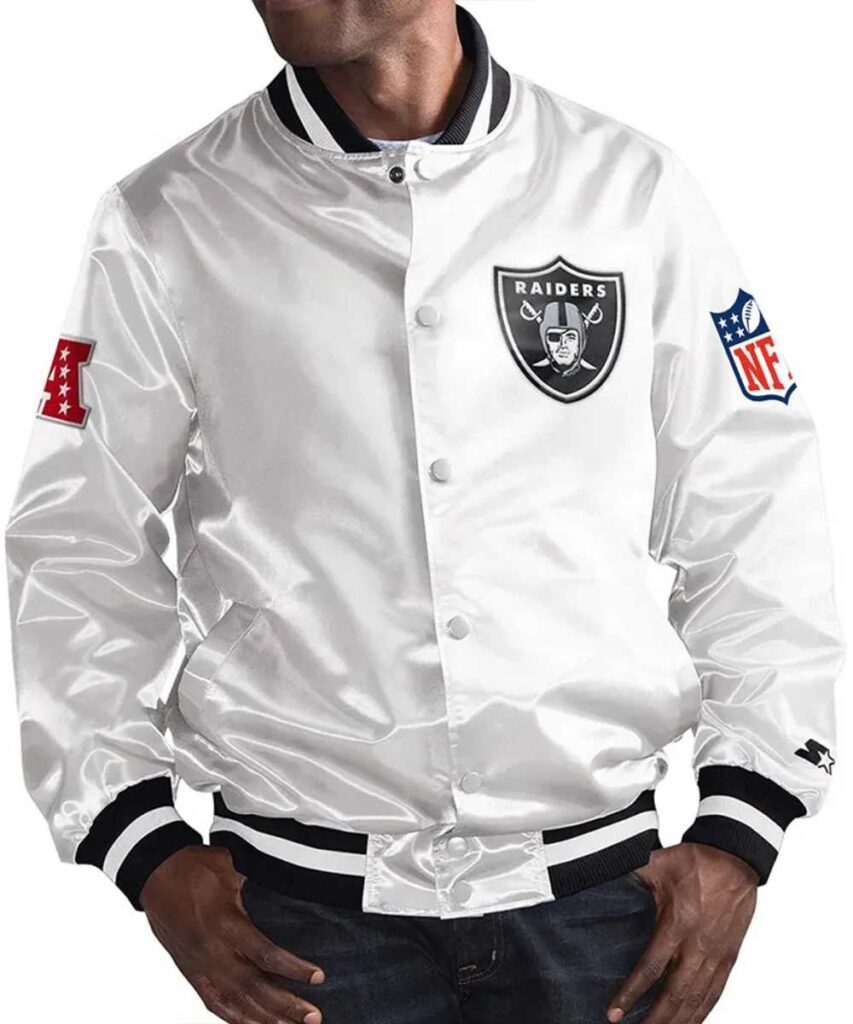 Mark Davis Las Vegas Raiders White Jacket - Forever Jackets