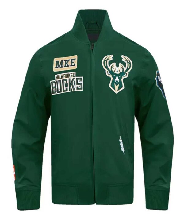 Milwaukee Bucks Area Code Hunter Green Jacket - Forever Jackets