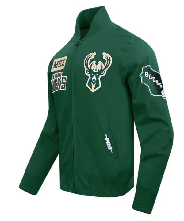 Milwaukee Bucks Area Code Hunter Green Jacket - Forever Jackets