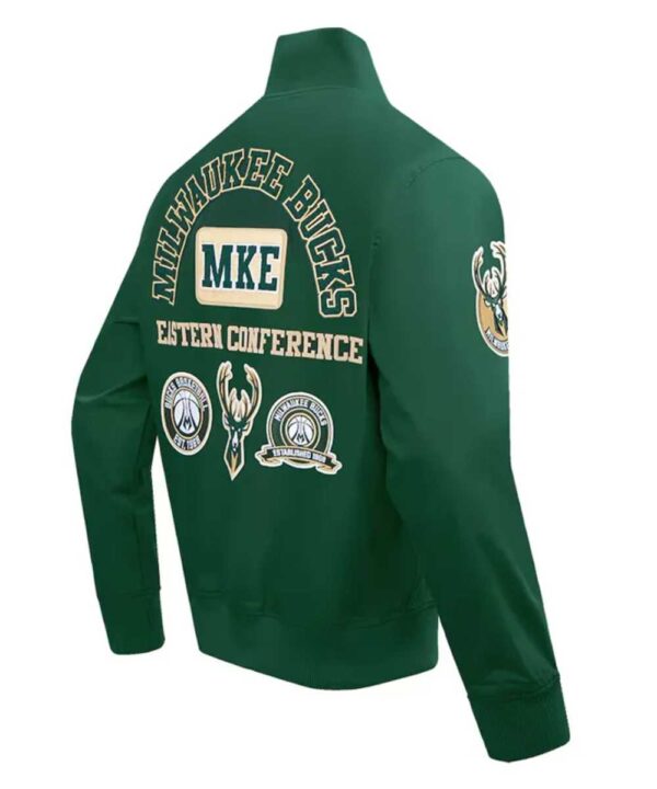 Milwaukee Bucks Area Code Hunter Green Jacket - Forever Jackets