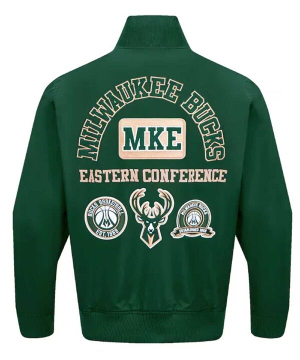 Milwaukee Bucks Area Code Hunter Green Jacket - Forever Jackets