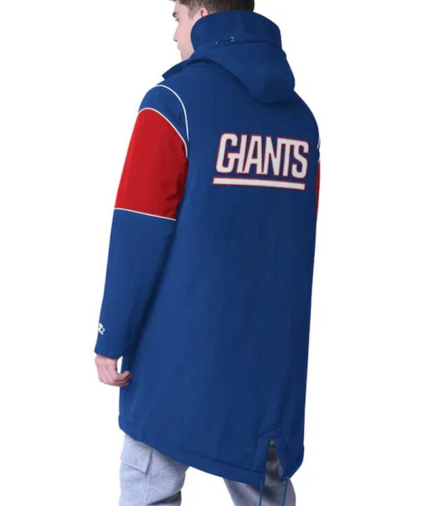 NY Giants Royal Dynasty Polyfill Stadium Full-Zip Jacket