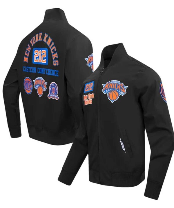 New York Knicks Area Code Black Jacket - Forever Jackets