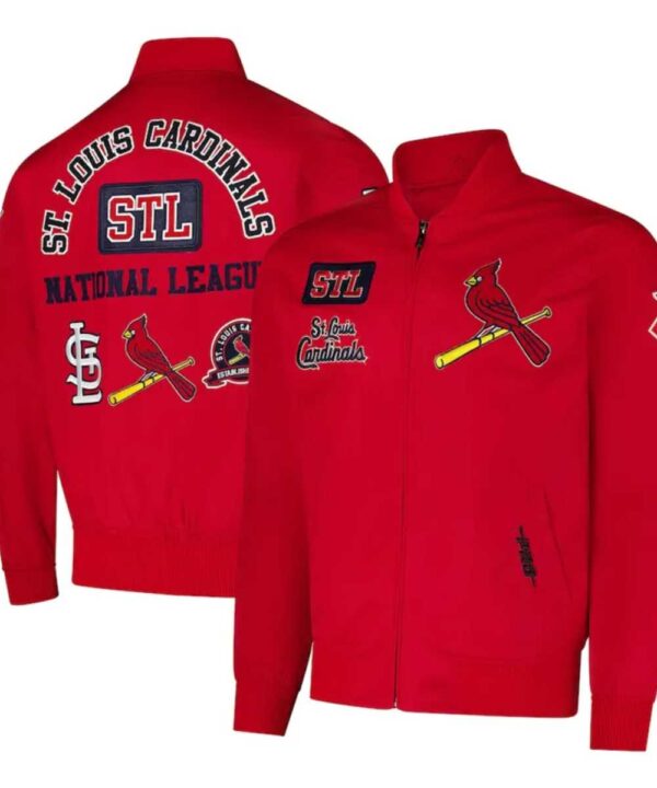 St. Louis Cardinals Area Code Red Jacket - Forever Jackets
