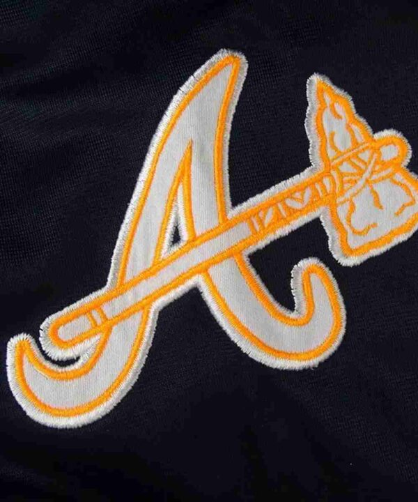 Atlanta Braves Black and White Track Jacket