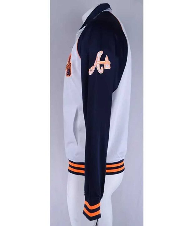 Atlanta Braves Black and White Track Jacket