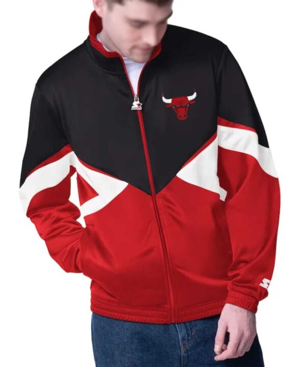 Chicago Bulls Rush Applique Full-Zip Track Jacket