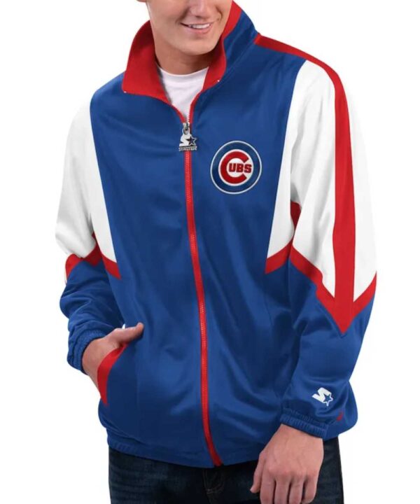 Chicago Cubs Lead Runner Royal Full-Zip Jacket