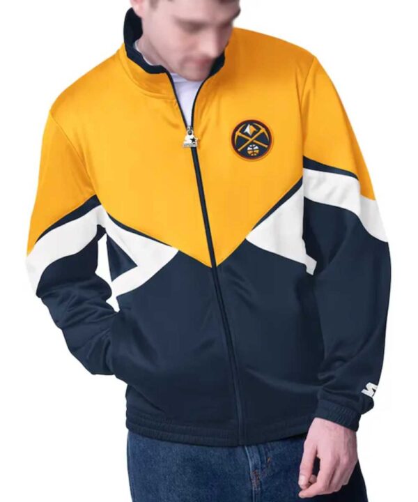 Denver Nuggets Rush Applique Full-Zip Track Jacket
