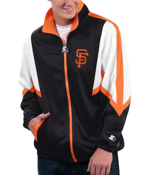 San Francisco Giants Lead Runner Black Full-Zip Jacket