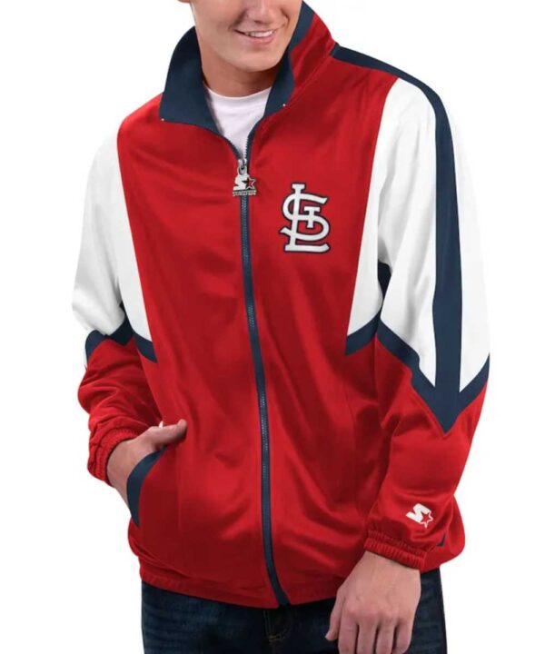 St. Louis Cardinals Lead Runner Red Full-Zip Jacket