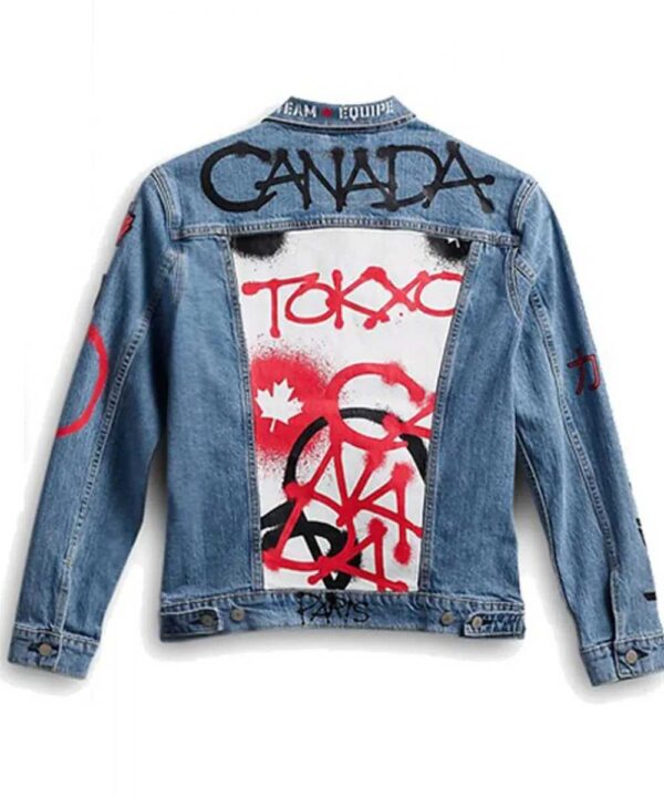 Denim Olympic 2021 Canada Team Jacket - Forever Jackets