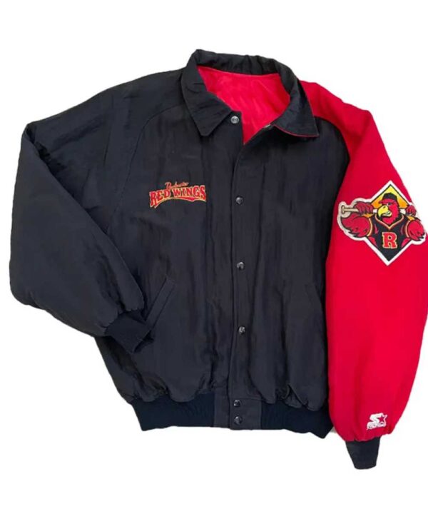 Rochester Red Wings 90’s Red and Black Jacket - Forever Jackets