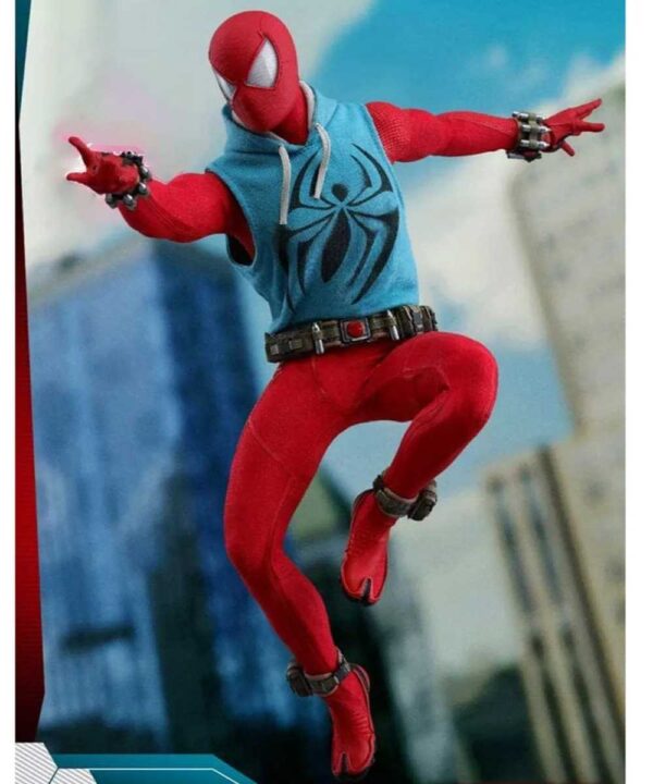 Ben Reilly Scarlet Spiderman Hooded Vest - Forever Jackets