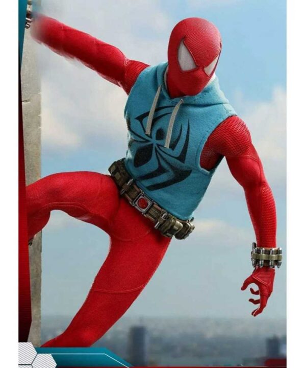 Ben Reilly Scarlet Spiderman Hooded Vest - Forever Jackets