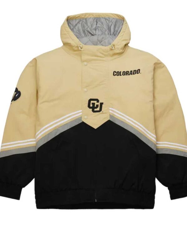 Colorado Buffaloes Throw It Back Retro GoldBlack Windbreaker Jacket - Forever Jackets