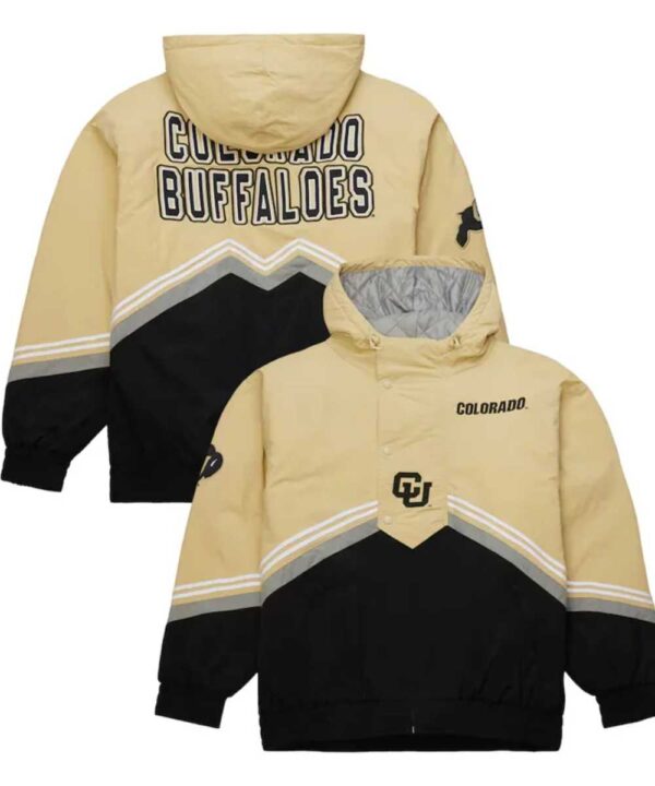 Colorado Buffaloes Throw It Back Retro GoldBlack Windbreaker Jacket - Forever Jackets