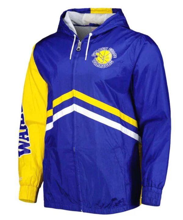 Golden State Warriors Undeniable Royal Full-Zip Windbreaker Jacket - Forever Jackets