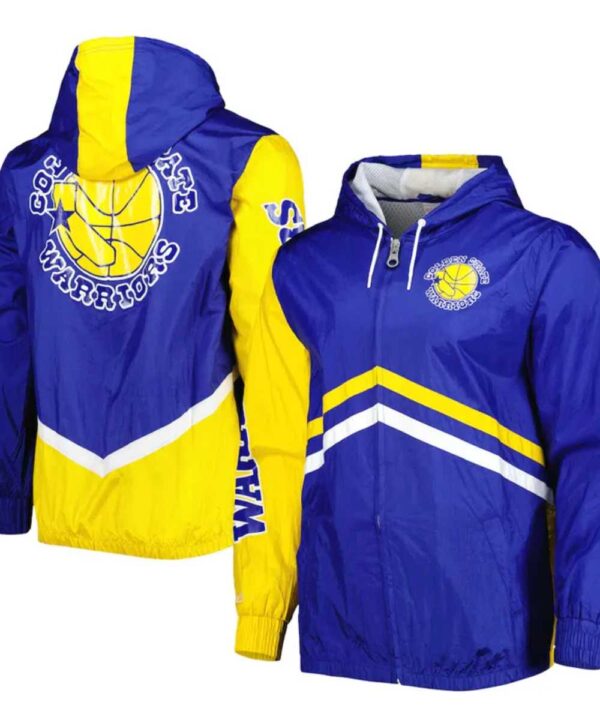 Golden State Warriors Undeniable Royal Full-Zip Windbreaker Jacket - Forever Jackets