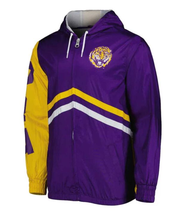 LSU Tigers Undeniable Purple Full-Zip Windbreaker Jacket - Forever Jackets
