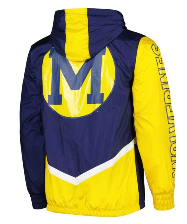 Michigan Wolverines Undeniable Navy Full-Zip Windbreaker Jacket - Forever Jackets