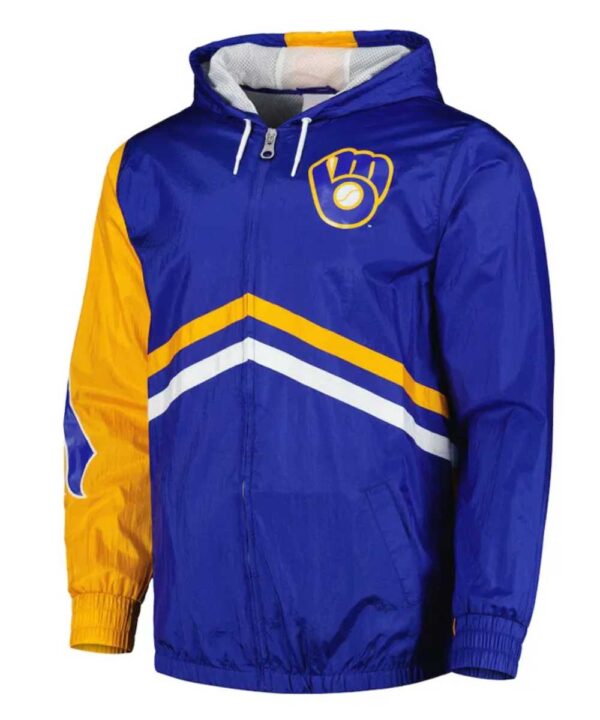 Milwaukee Brewers Undeniable Royal Full-Zip Windbreaker Jacket - Forever Jackets