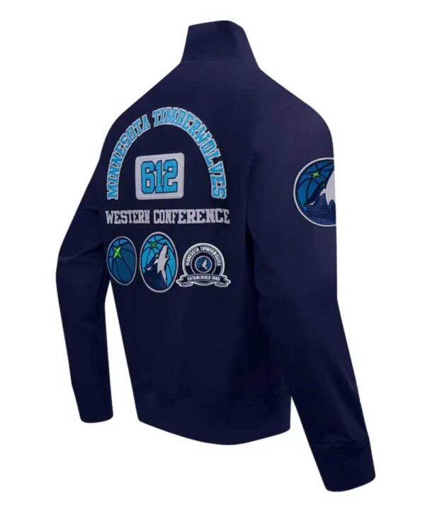 Minnesota Timberwolves Area Code Navy Jacket - Forever Jackets