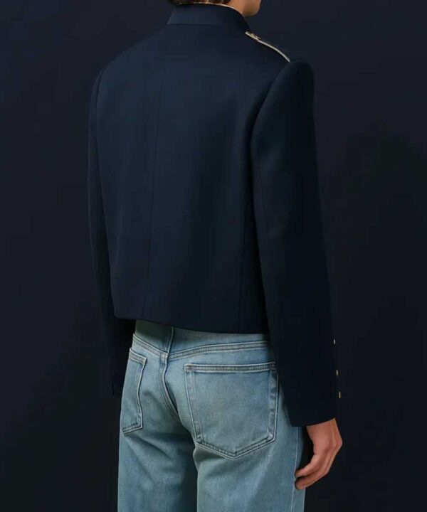 Noah Schnapp The Live Event Navy Military Jacket - Forever Jackets
