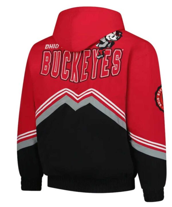 Ohio State Buckeyes Throw It Back Retro ScarletBlack Windbreaker Jacket - Forever Jackets