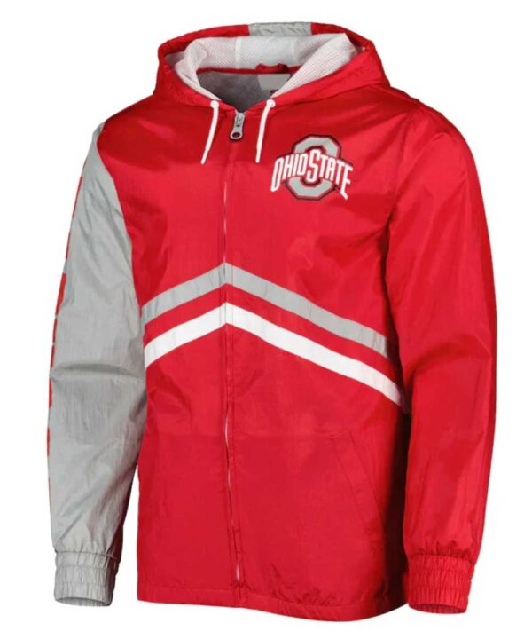 Ohio State Buckeyes Undeniable Scarlet Full-Zip Windbreaker Jacket - Forever Jackets