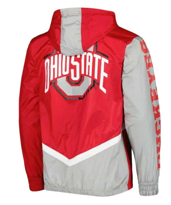 Ohio State Buckeyes Undeniable Scarlet Full-Zip Windbreaker Jacket - Forever Jackets