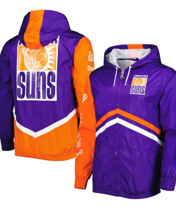 Phoenix Suns Undeniable Purple Full-Zip Windbreaker Jacket - Forever Jackets