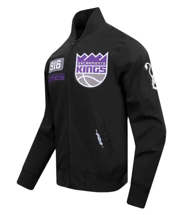 Sacramento Kings Area Code Black Jacket - Forever Jackets