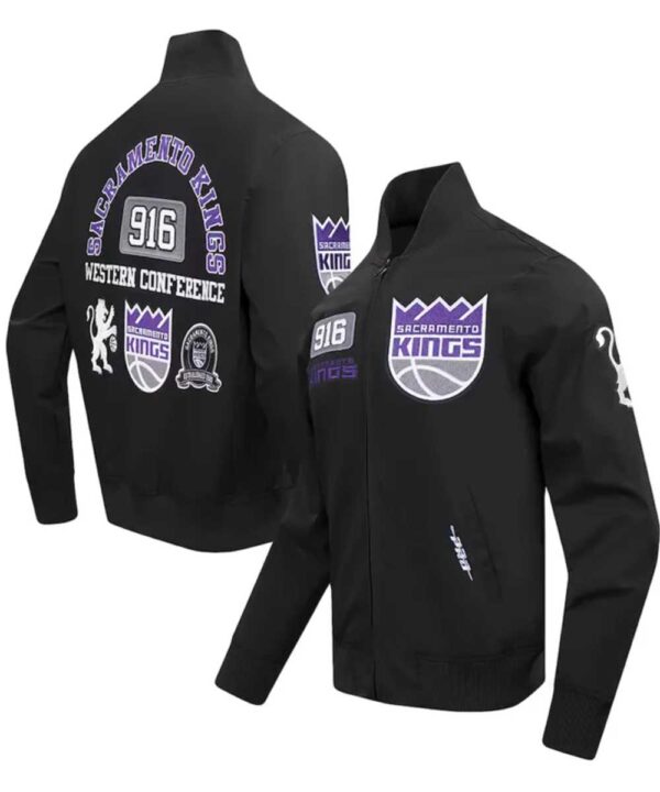 Sacramento Kings Area Code Black Jacket - Forever Jackets