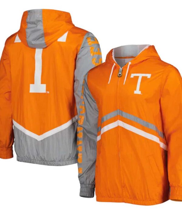 Tennessee Volunteers Undeniable Orange Full-Zip Windbreaker Jacket - Forever Jackets