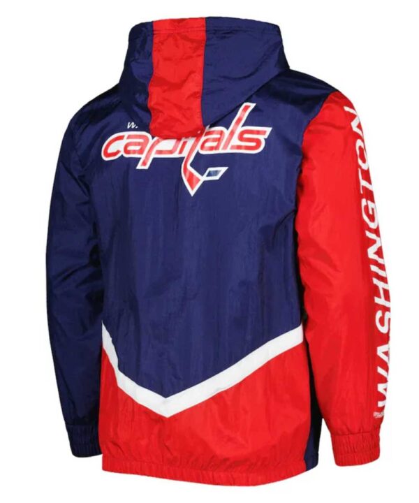 Washington Capitals Undeniable Navy Full-Zip Windbreaker Jacket - Forever Jackets