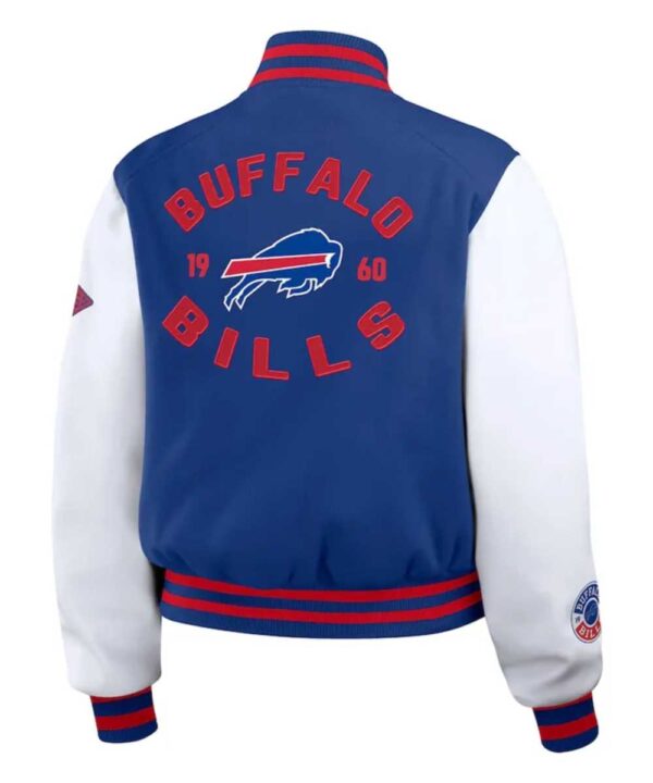 Royal/White Buffalo Bills Varsity Full-Zip Jacket - Forever Jackets