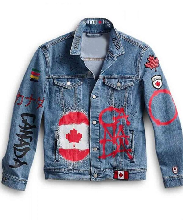 Denim Olympic 2021 Canada Team Jacket - Forever Jackets