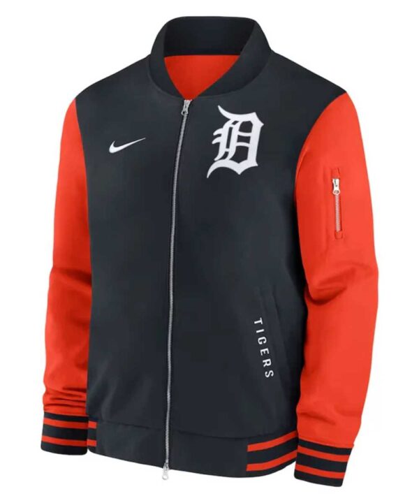 Detroit Tigers Dugout Bomber Full-Zip Jacket - Forever Jackets