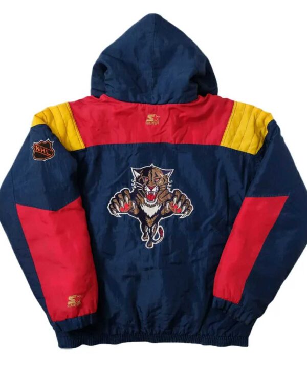 Florida Panthers Navy Half Zip Pullover Jacket - Forever Jackets