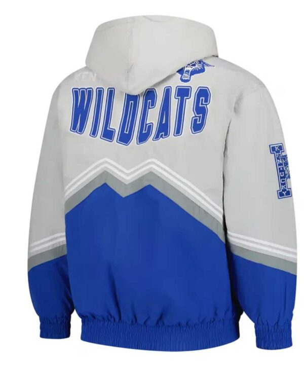 Kentucky Wildcats Throw It Back Retro Gray/Royal Windbreaker Jacket - Forever Jackets